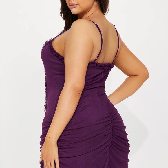 Purple Ruffled Dress - Picture 3 of 5